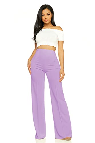 Cemi Ceri Women's High Waist Dress Pants Popular Flattering Fit For All-Day Comfort Everyday Wear Stretchy and Stylish M