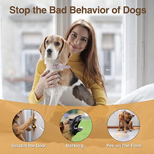 Dog Door Bell for Training Small and Large Dogs to Go Out and Potty - Adjustable Length Hanging Brass Pet Door Bell